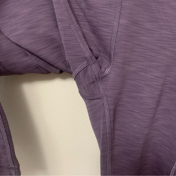Lululemon Invigorate High-Rise Crop 23" in Heathered Black Currant Purple Size 4 - Picture 3 of 14